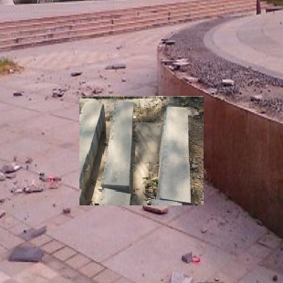 深圳市梅园建筑工程公司小方格盲道砖盲条砖公
